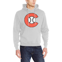 Load image into Gallery viewer, Chaos 50/50 Grey Heavy Blend Hooded Sweatshirt
