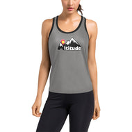 Altitude Tank Grey Number Women's Racerback Tank Top (Model T60)