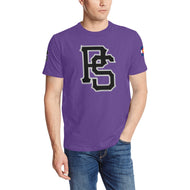 PS Purple SHIRT b 2 Men's All Over Print T-Shirt (Solid Color Neck) (Model T63)