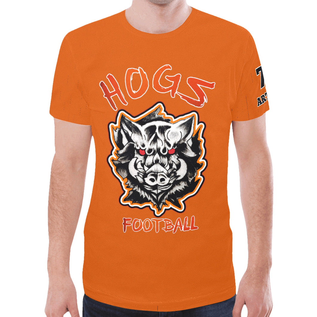 Hogs 2 New All Over Print T-shirt for Men (Model T45)