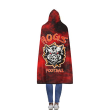 Load image into Gallery viewer, Hogs Hooded Blanket Flannel Hooded Blanket 56&#39;&#39;x80&#39;&#39;
