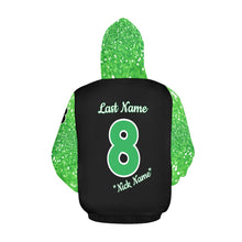 Load image into Gallery viewer, Aces Baseball Hoodie, Name/Last/Nick/Baseball Number All Over Print Hoodie for Women (USA Size) (Model H13)

