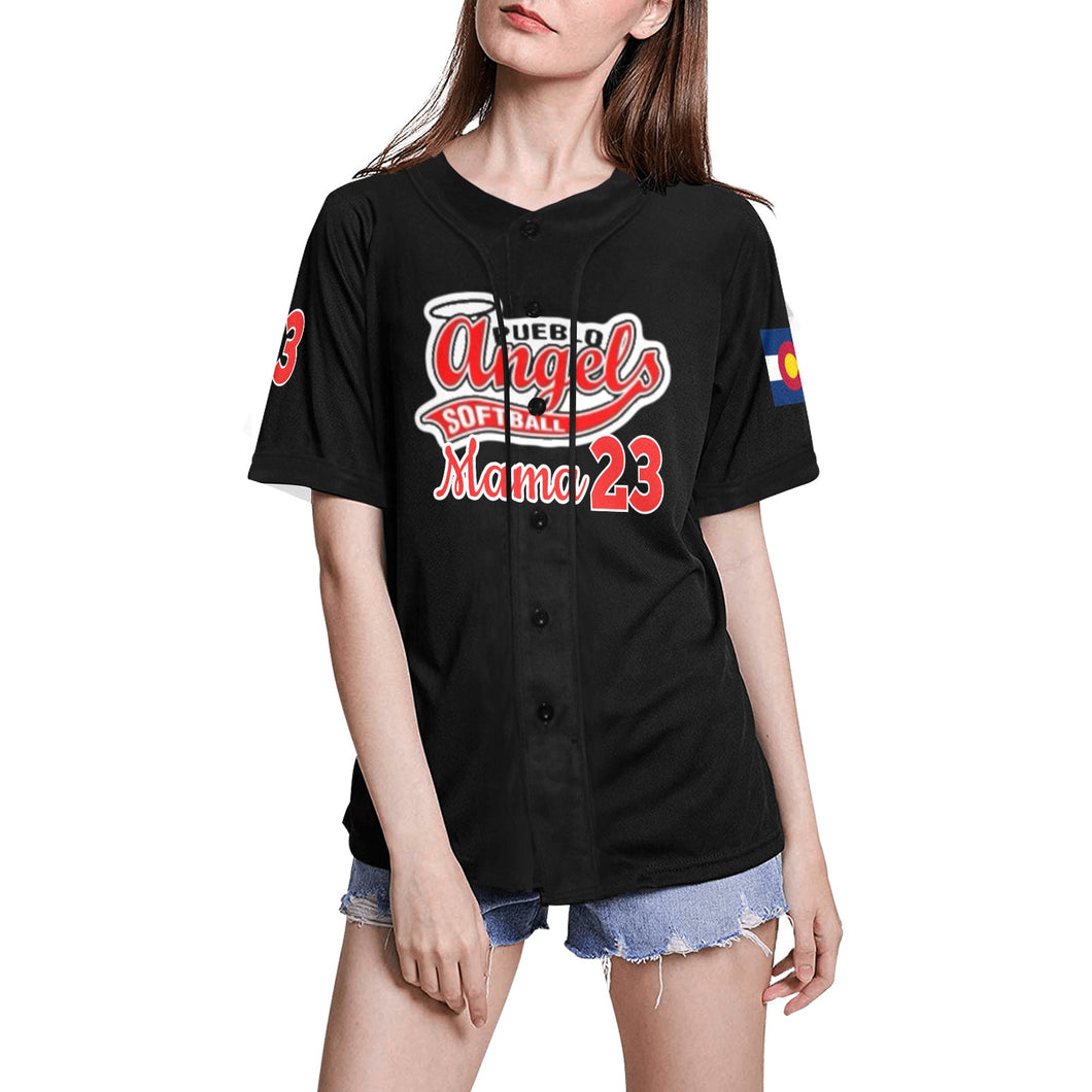 Angels 26 All Over Print Baseball Jersey for Women (Model T50)