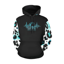 Load image into Gallery viewer, Summit Women Fit Black Hoodie Arms All Over Print Hoodie for Women (USA Size) (Model H13)
