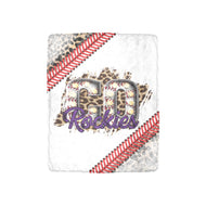 Leopard Baseball Blanket Ultra-Soft Micro Fleece Blanket 30''x40''