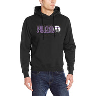 PS 50/50 Black Main Men's Classic Hoodie (Model H17)