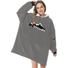 Load image into Gallery viewer, Altitude Sherpa Lined Hoodie Grey Blanket Hoodie for Women
