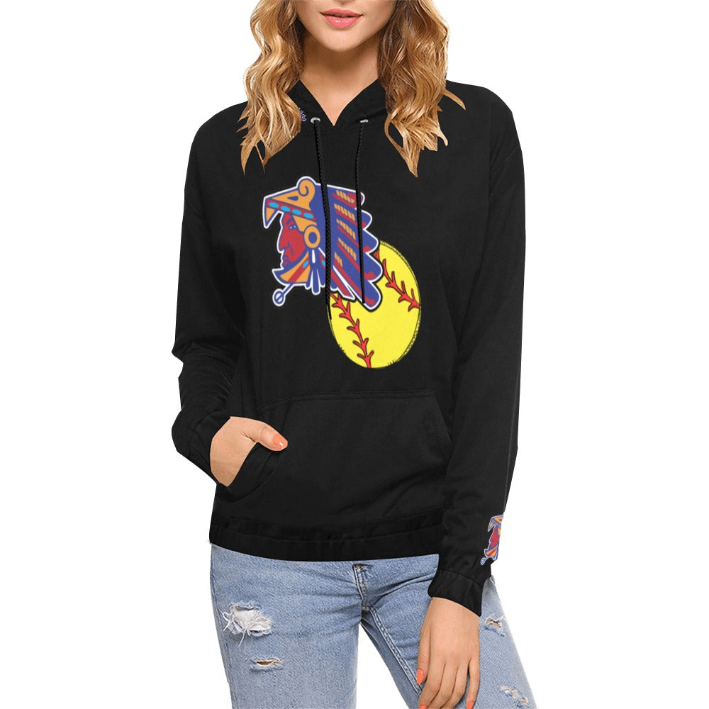 Azteca Women Hoodie All Over Print Hoodie for Women (USA Size) (Model H13)