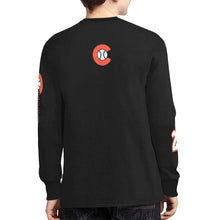 Load image into Gallery viewer, Chaos Long Sleeve Youth Number Kids&#39; Rib Cuff Long Sleeve T-shirt (Model T64)
