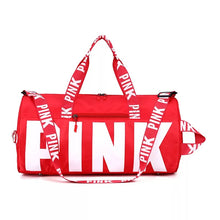 Load image into Gallery viewer, Spinnahnigh Bag 💙 Solid Color White Letters
