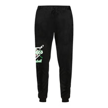 Load image into Gallery viewer, Unisex Aces Black Unisex All Over Print Sweatpants (Model L11)
