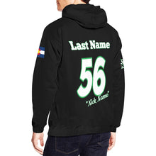 Load image into Gallery viewer, Aces White Wording All Over Print Hoodie for Men (USA Size) (Model H13)

