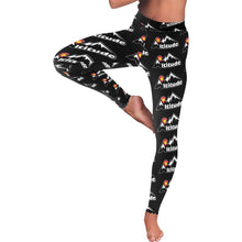 Load image into Gallery viewer, Altitude Leggings Black Pattern Low Rise Leggings (Invisible Stitch) (Model L05)
