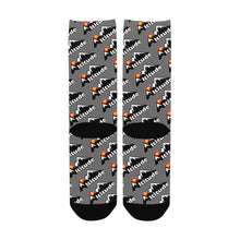Load image into Gallery viewer, Altitude Sock Grey Custom Socks for Women
