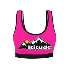 Load image into Gallery viewer, Altitude Sports Bra Pink Women&#39;s All Over Print Sports Bra (Model T52)
