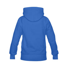 Load image into Gallery viewer, Azteca 50/50 Blue Words Heavy Blend Hooded Sweatshirt

