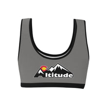 Load image into Gallery viewer, Altitude Sports Bra Grey Women&#39;s All Over Print Sports Bra (Model T52)
