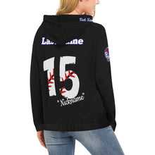 Load image into Gallery viewer, Tribe Black Mom Hoodie f All Over Print Hoodie for Women (USA Size) (Model H13)
