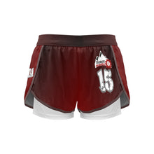 Load image into Gallery viewer, Crusher Double Short Women&#39;s Sports Shorts with Compression Liner (Model L63)
