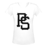 PSB V W Women's Deep V-neck T-shirt (Model T19)