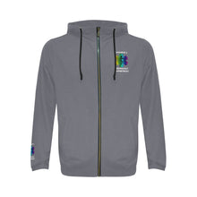 Load image into Gallery viewer, 94/6 poly/spandex ER Rainbow Block Zip-up Hoodie Men and Women Sizes
