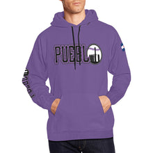 Load image into Gallery viewer, PS Purple Last Name/Number All Over Print Hoodie for Men (USA Size) (Model H13)
