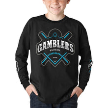 Load image into Gallery viewer, Gamblers Kid Long Sleeve Kids&#39; Rib Cuff Long Sleeve T-shirt (Model T64)
