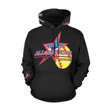 Load image into Gallery viewer, All American Softball Women Hoodie All Over Print Hoodie for Women (USA Size) (Model H13)
