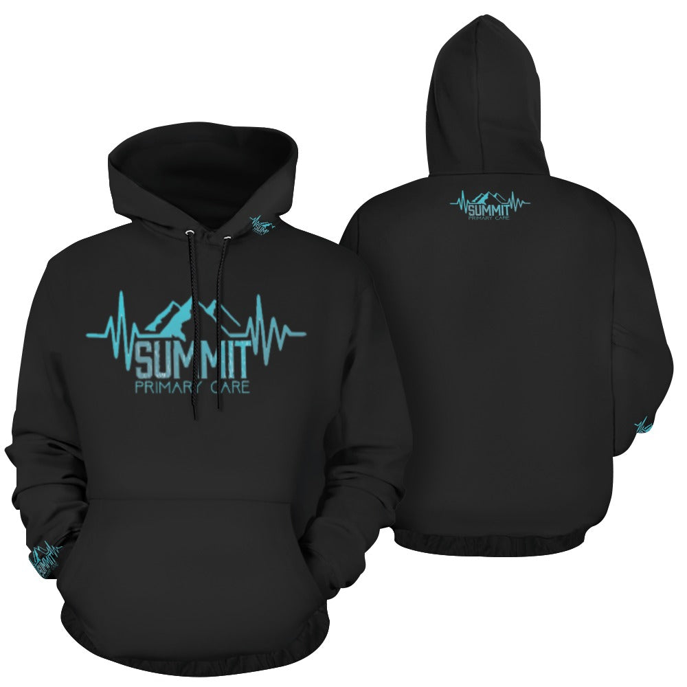 Summit Men Fit Hoodie Black All Over Print Hoodie for Men (USA Size) (Model H13)