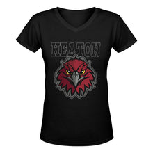 Load image into Gallery viewer, V-neck Heaton Women&#39;s Deep V-neck T-shirt (Model T19)
