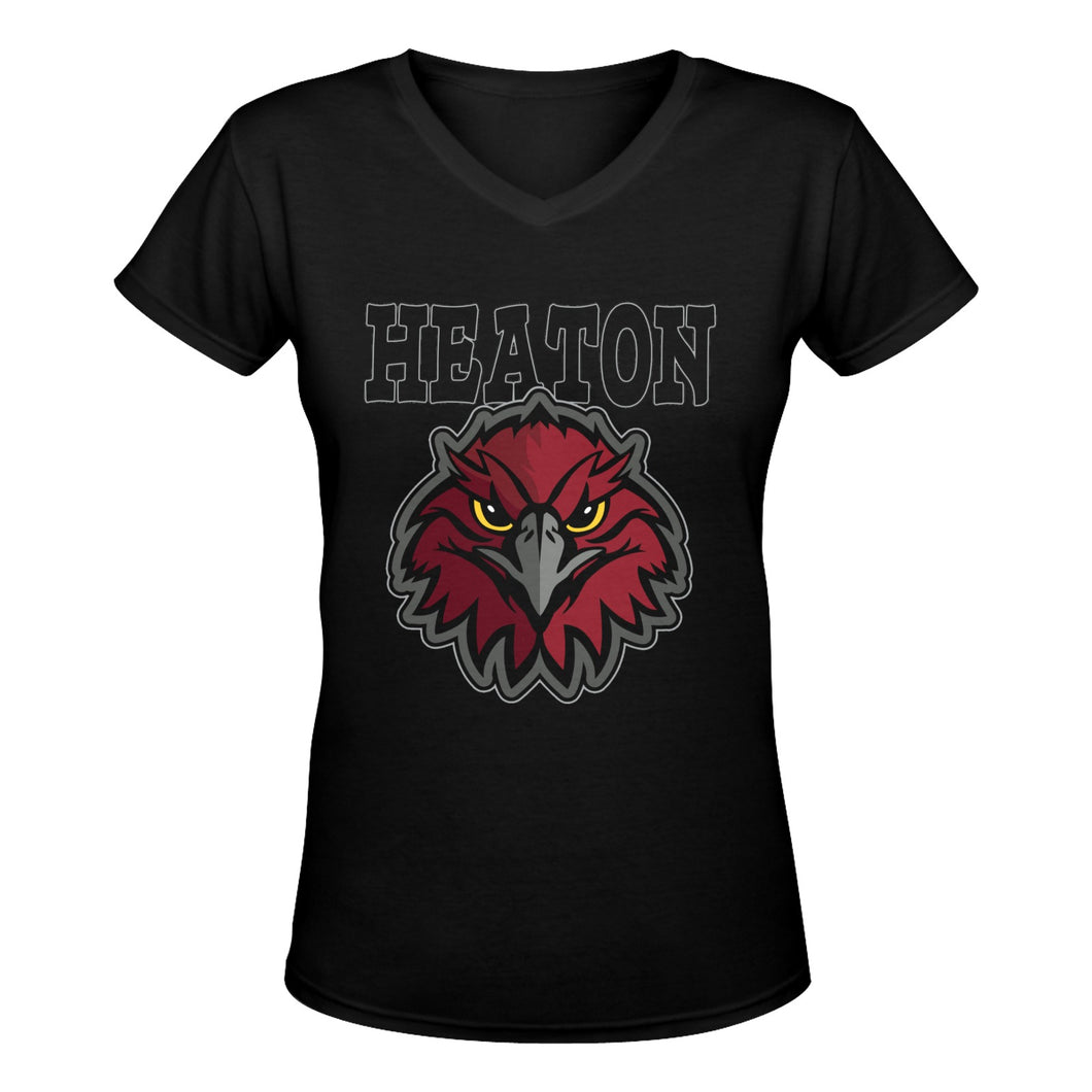 V-neck Heaton Women's Deep V-neck T-shirt (Model T19)