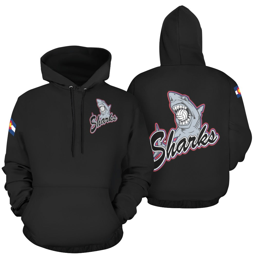 SHARKS MENS HOODIE All Over Print Hoodie for Men (USA Size) (Model H13)
