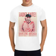 S Arteaga Men's Heavy Cotton T-Shirt (White-One Side Printing)