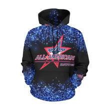 Load image into Gallery viewer, All American Glitter No Custom All Over Print Hoodie for Women (USA Size) (Model H13)
