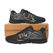Load image into Gallery viewer, RN Shoe Nurse Symbol Blacked out overlay Women&#39;s Breathable Running Shoes (Model 055)
