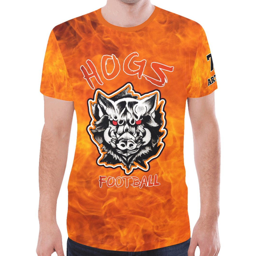 8 Hogs New All Over Print T-shirt for Men (Model T45)
