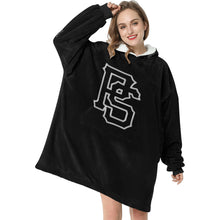 Load image into Gallery viewer, PS Sherpa Lined Hoodie black Blanket Hoodie for Women

