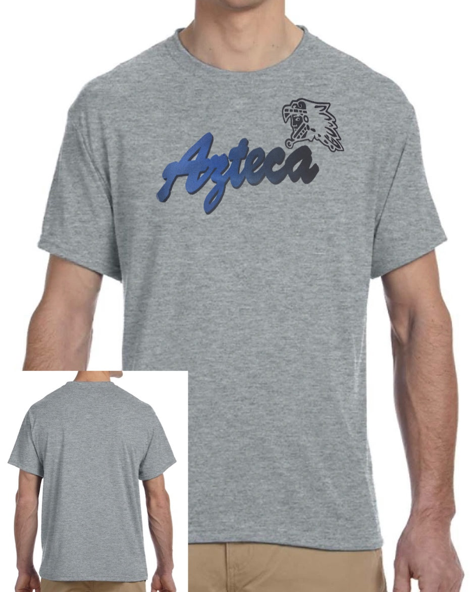 Adult Grey Shirt Cursive Lettering