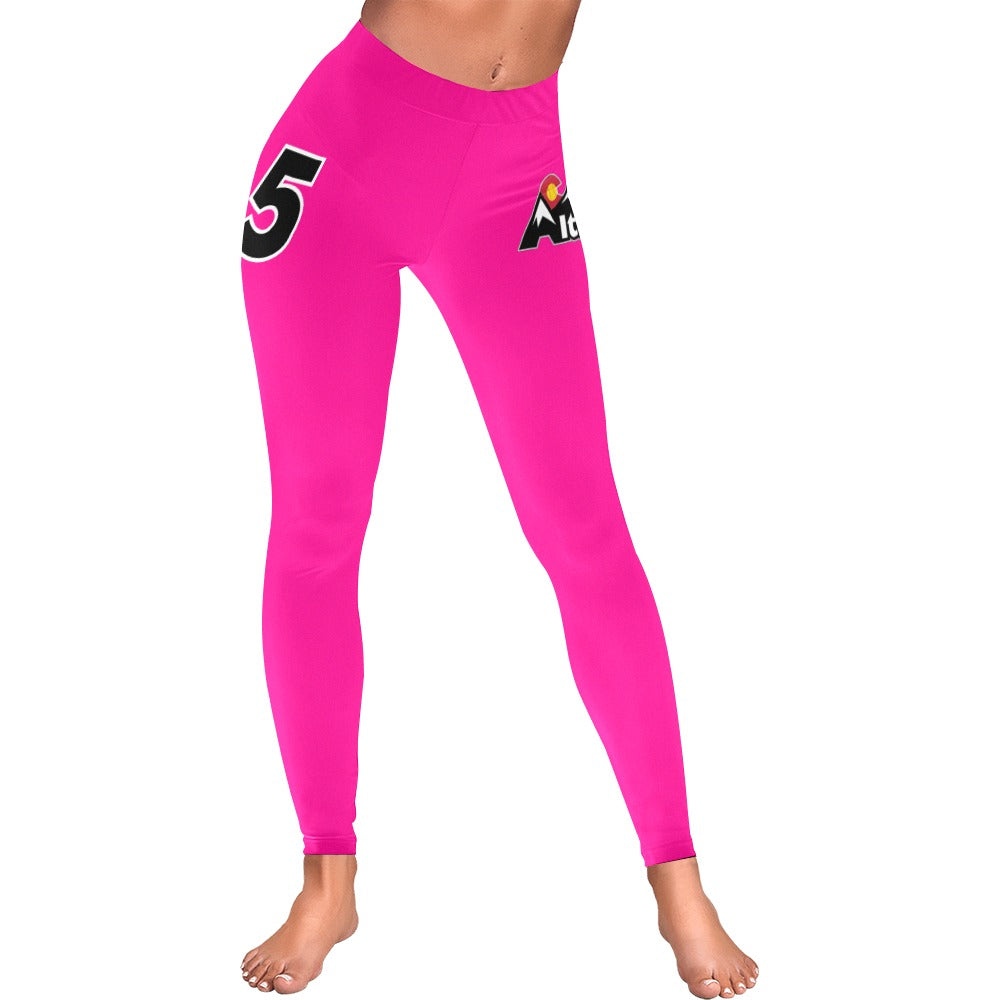Altitude Leggings Black Low Rise Leggings (Invisible Stitch) (Model L05)