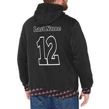 Load image into Gallery viewer, All American Basic Number, Print Cuffs Men&#39;s Long Sleeve Fleece Hoodie (Model H55)
