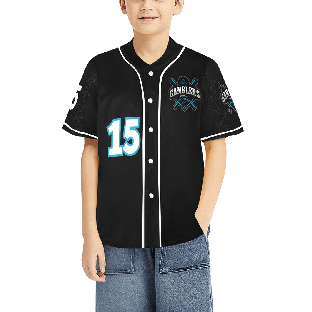 Gamblers 2 All Over Print Baseball Jersey for Kids (Model T50)