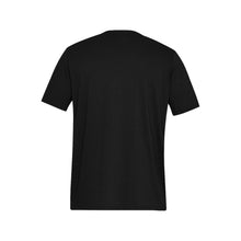 Load image into Gallery viewer, Sil black Men&#39;s All Over Print T-Shirt (Solid Color Neck) (Model T63)

