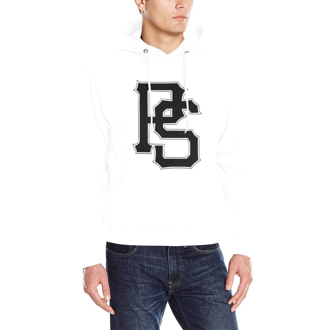PS 50/50 White Men's Classic Hoodie (Model H17)