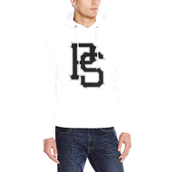 PS 50/50 White Men's Classic Hoodie (Model H17)