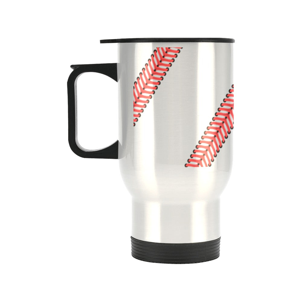 Personalized Plain Baseball Traveling Cup Travel Mug  (14oz)