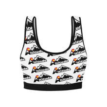 Load image into Gallery viewer, Altitude Sports Bra White Pattern Women&#39;s All Over Print Sports Bra (Model T52)
