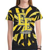 EE A 16 New All Over Print T-shirt for Women (Model T45)