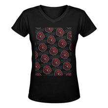 Load image into Gallery viewer, V-neck Heaton 2 Women&#39;s Deep V-neck T-shirt (Model T19)
