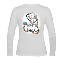 Load image into Gallery viewer, RN Nursing G Sunny Women&#39;s T-shirt (long-sleeve) (Model T07)
