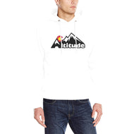 Altitude 50/50 White Main Men's Classic Hoodie (Model H17)